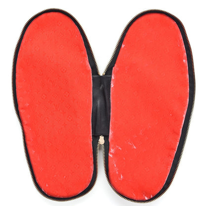 Louis Vuitton X SUPREME Lambskin Mens Hugh Slippers 8 Black 11 of 16