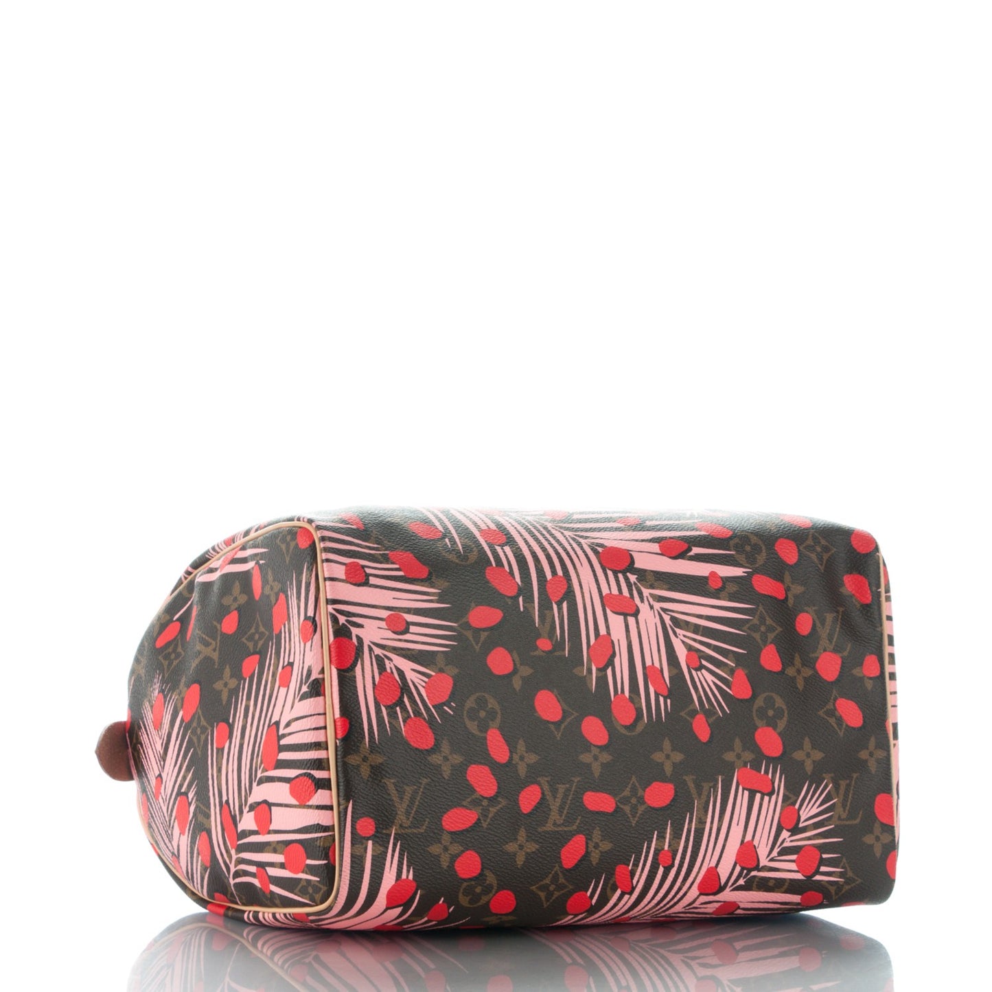 Monogram Jungle Dots Speedy 30 Sugar Pink Poppy
