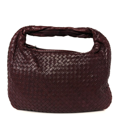 Bottega Veneta Nappa Intrecciato Medium Veneta Hobo Dark Red 1 of 9