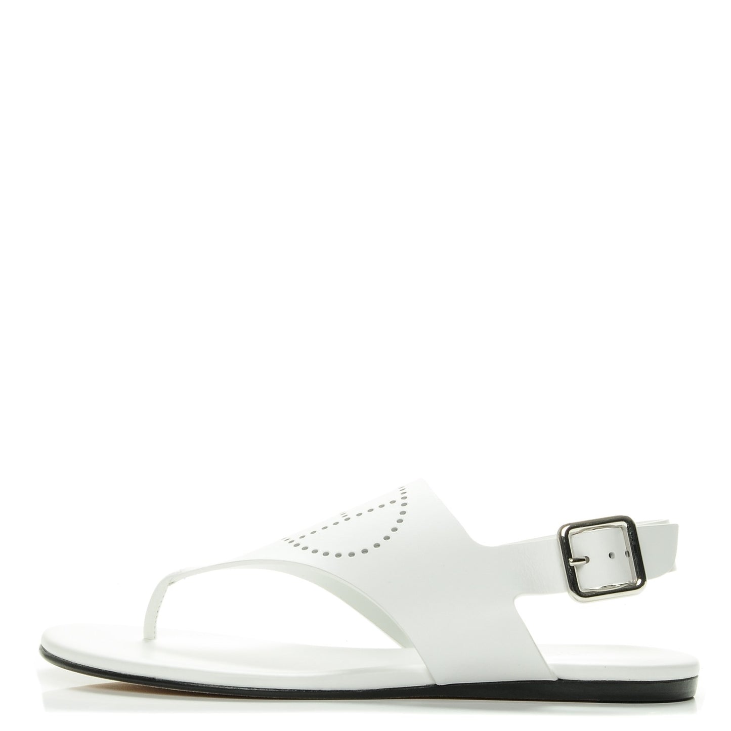 Calfskin Kola Sandals 37 White