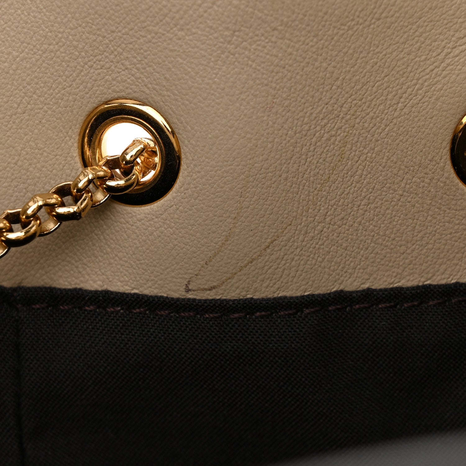 Fendi Vitello Grace King Karligraphy Chain Bucket Bag Nuvola Praline 12 of 18