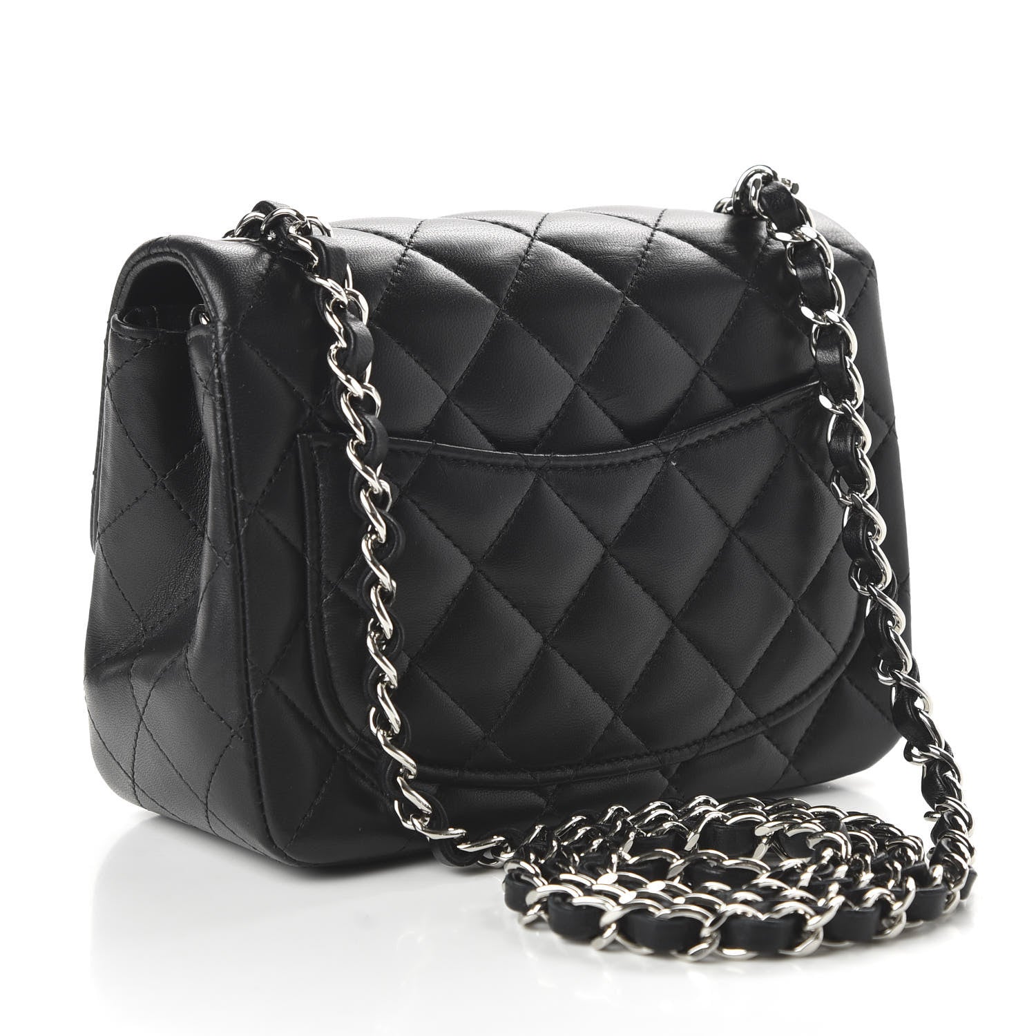 Chanel Lambskin Quilted Mini Square Flap Black 3 of 11