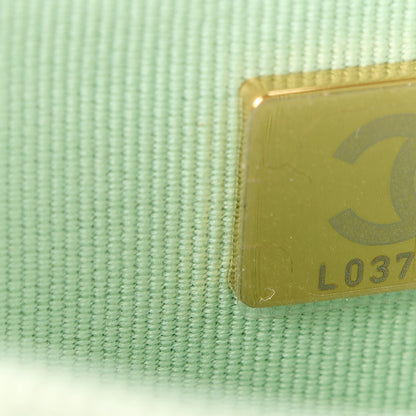 Chanel Lambskin Quilted Chanel 19 Wallet On Chain WOC Light Green 8 of 12