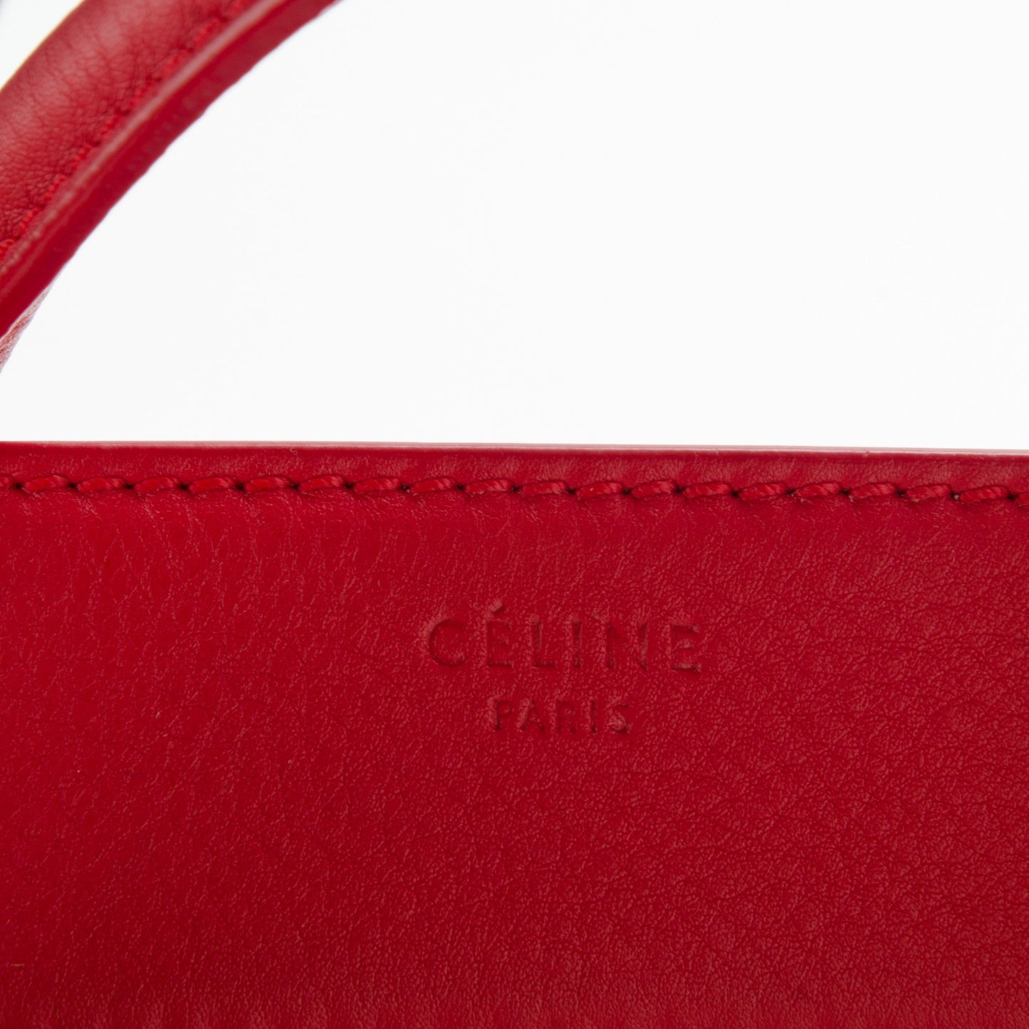 Supple Calfskin Medium Phantom Luggage Red