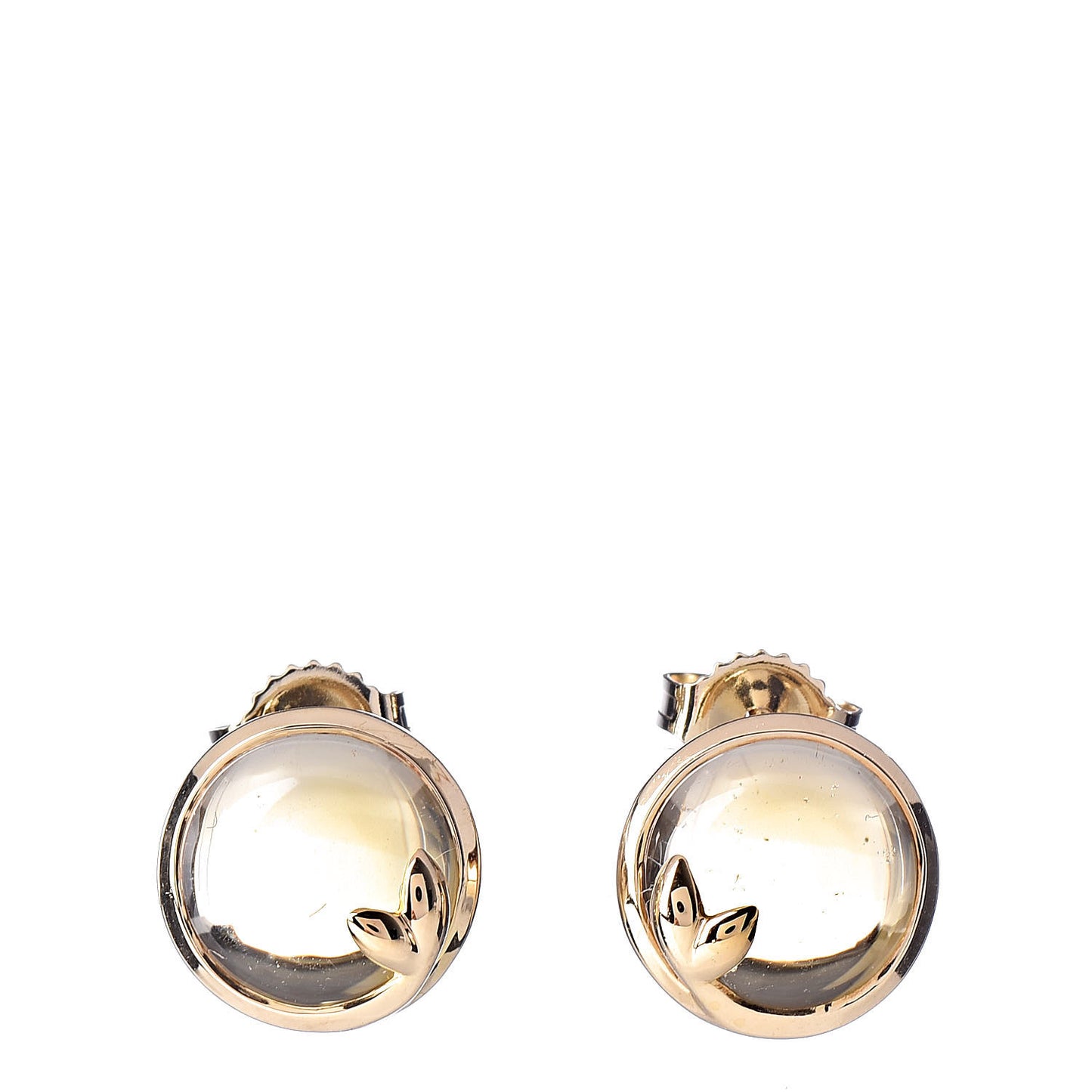 18K Yellow Gold Citrine Paloma Picasso Olive Leaf Earrings