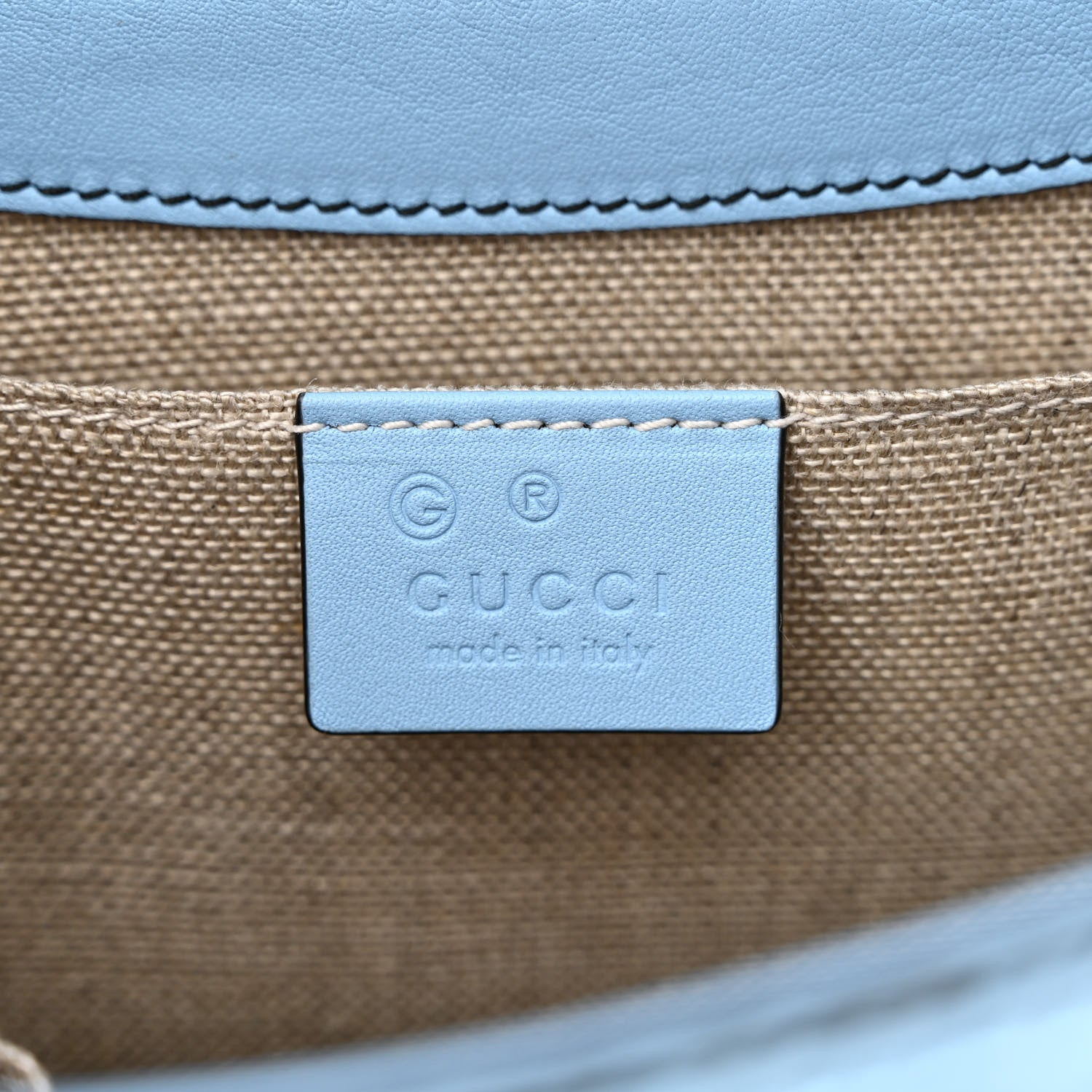 Gucci Microguccissima Medium Emily Chain Shoulder Bag Mineral Blue 6 of 10