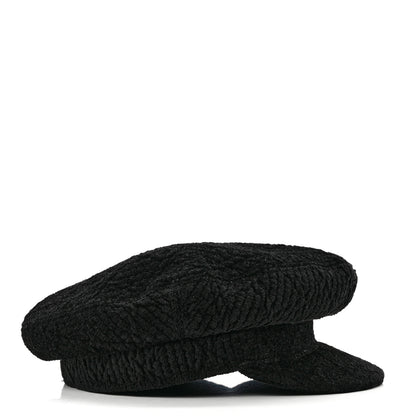 Chanel Viscose Silk Quilted CC Cap S Black 5 of 7