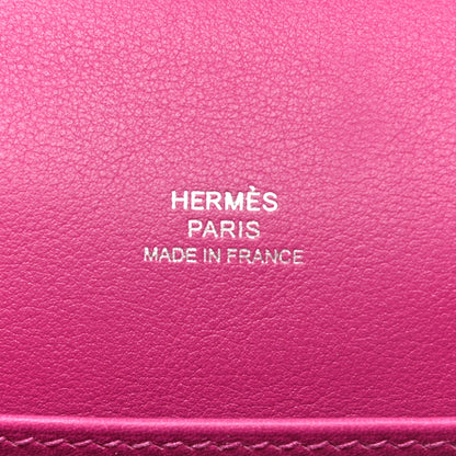 Hermes Swift Kelly Pochette Clutch Rose Pourpre 6 of 7