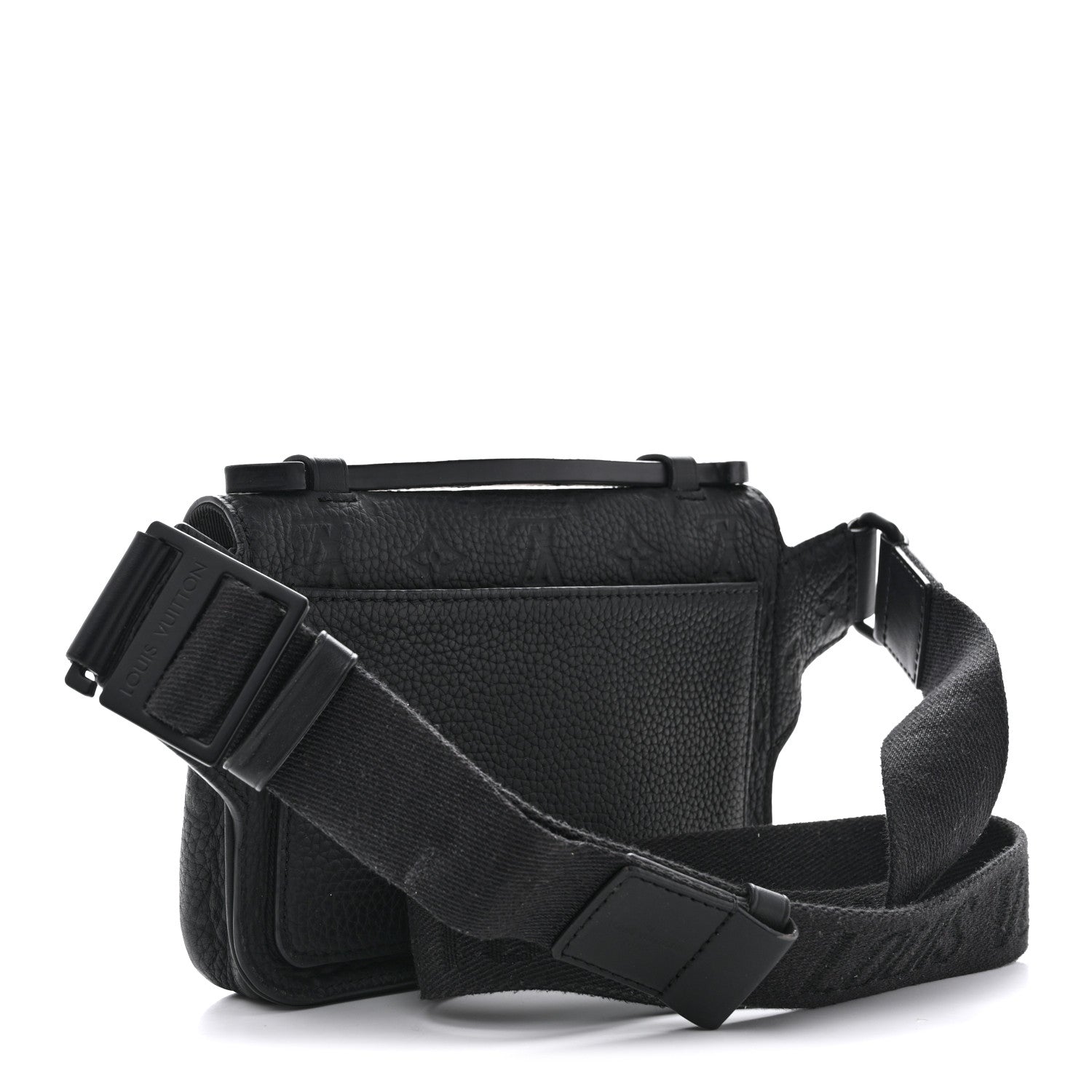 Louis Vuitton Taurillon Monogram S Lock Sling Bag Black 3 of 11
