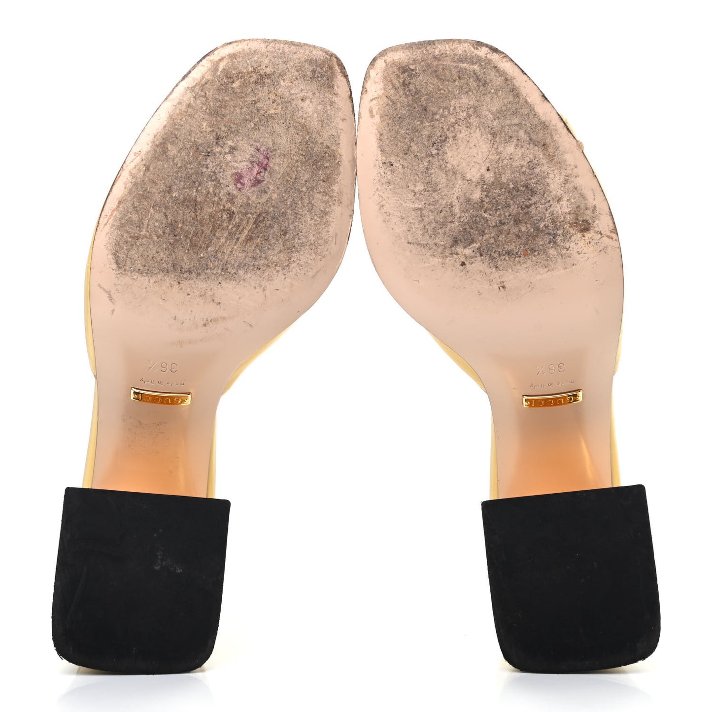 Nappa Horsebit 75mm Slide Sandals 36.5 Burro