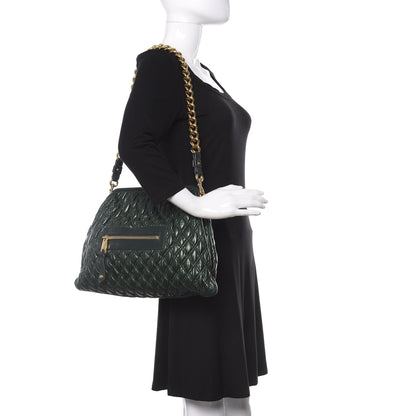 Marc Jacobs Calfskin Quilted Stam Emerald Green 2 of 10