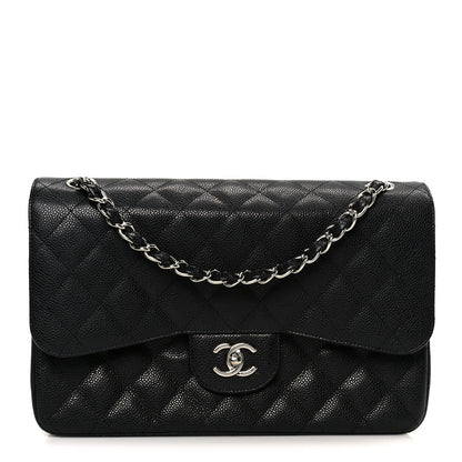 Chanel Caviar Quilted Jumbo Double Flap Black 1 of 11