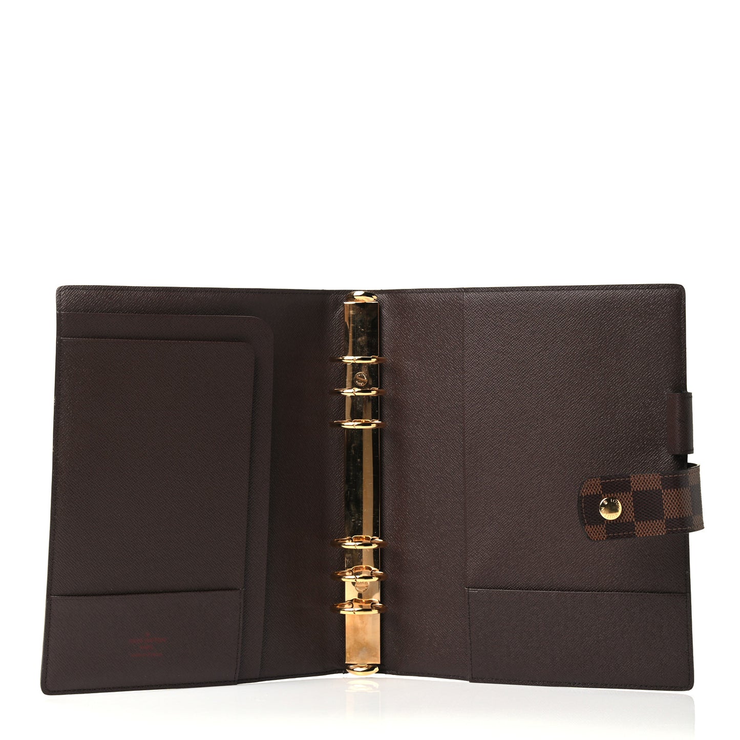 Damier Ebene Large Ring Agenda Cover