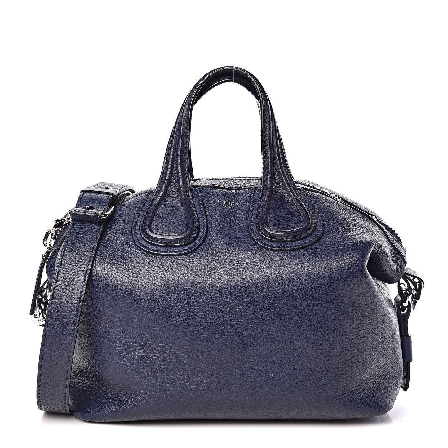 Pebbled Calfskin Small Nightingale Navy