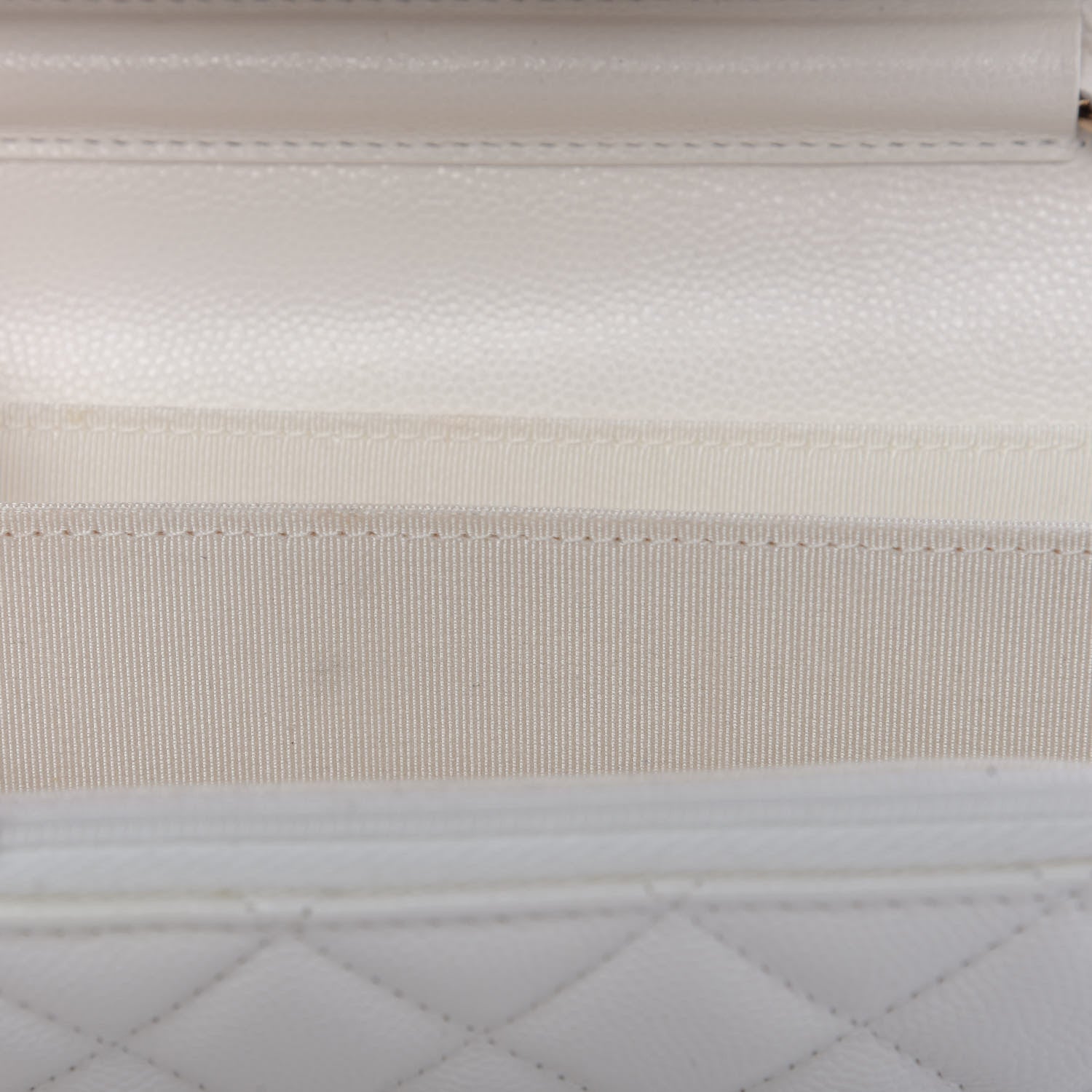 Chanel Caviar Quilted Mini Wallet On Chain WOC White 11 of 12