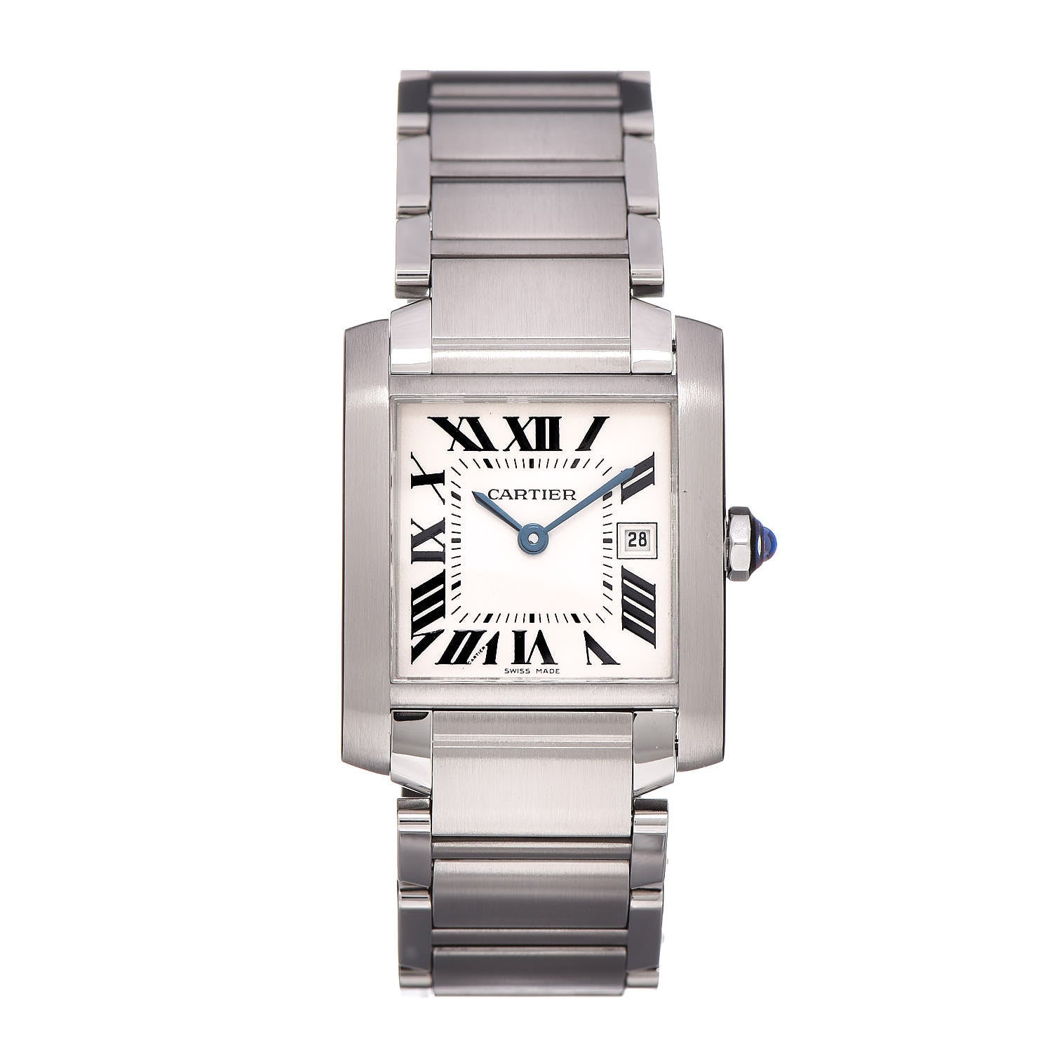 Cartier Stainless Steel 25mm Tank Francaise Quartz Watch 1 of 6