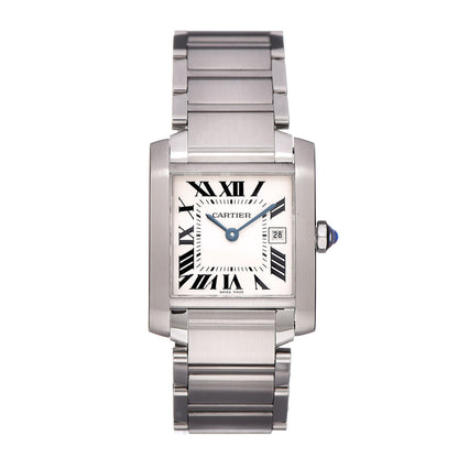 Cartier Stainless Steel 25mm Tank Francaise Quartz Watch 1 of 6