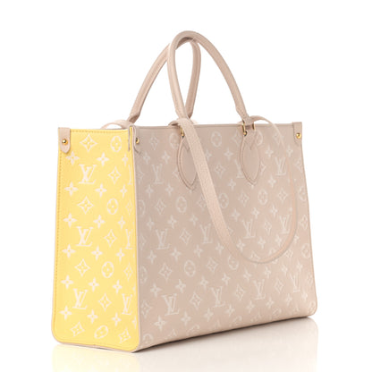 Louis Vuitton Empreinte Monogram Spring In The City Onthego MM Beige Pink Yellow 3 of 11
