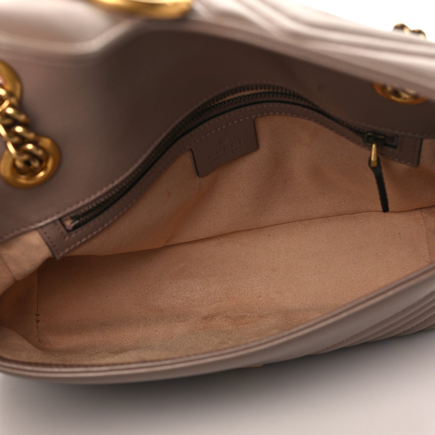 Calfskin Matelasse Small GG Marmont Shoulder Bag Porcelain Rose