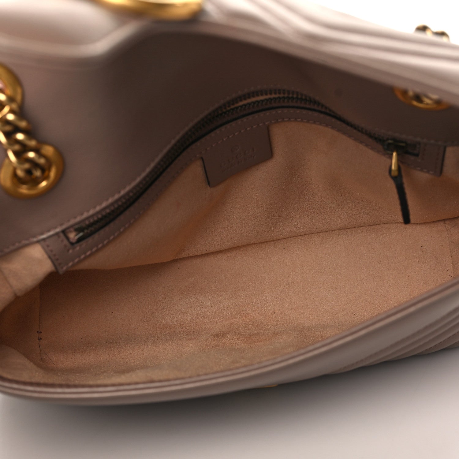 Gucci Calfskin Matelasse Small GG Marmont Shoulder Bag Porcelain Rose 5 of 9