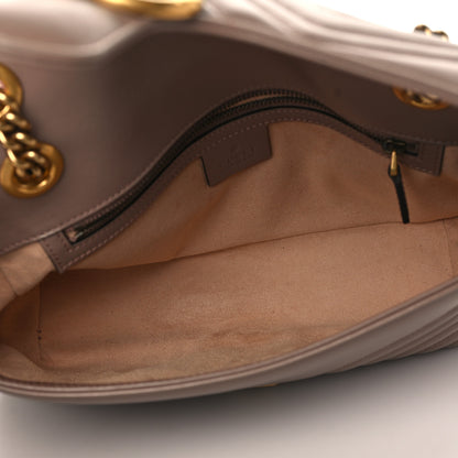 Gucci Calfskin Matelasse Small GG Marmont Shoulder Bag Porcelain Rose 5 of 9