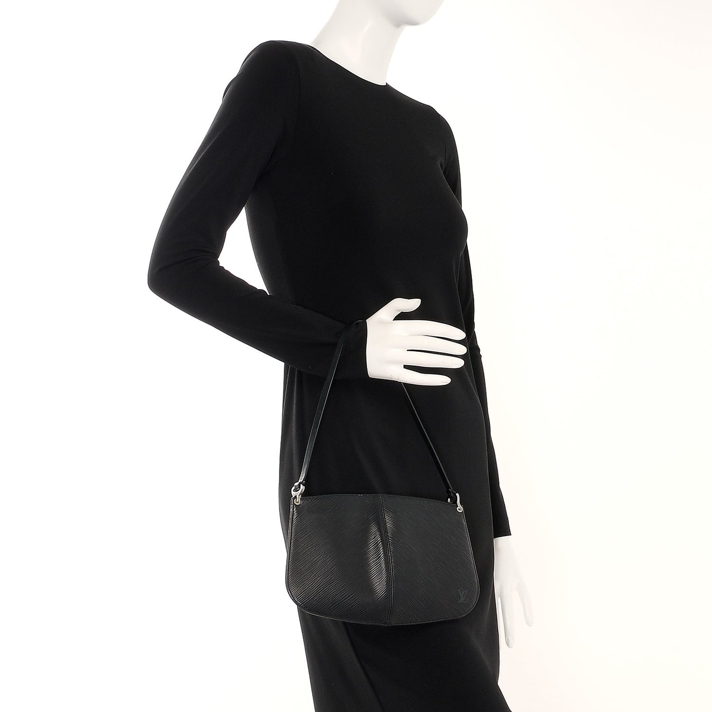 Epi Demi Lune Pochette Black