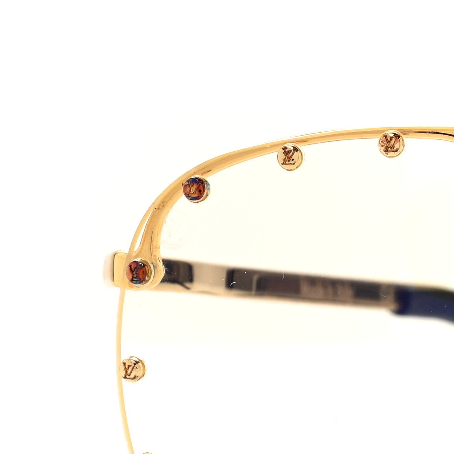Metal The Party Aviator Anti Blue Light Sunglasses Z0997W Gold