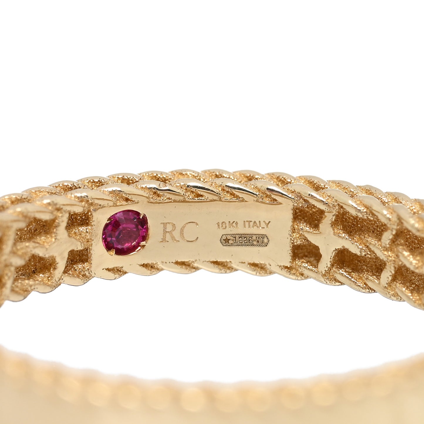 18K Yellow Gold Symphony Princess Ring 54 6.75