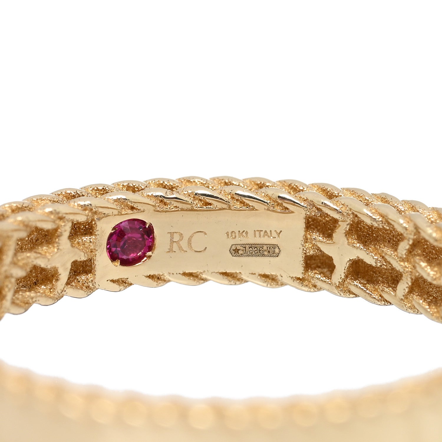 Roberto Coin 18K Yellow Gold Symphony Princess Ring 54 6.75 4 of 4