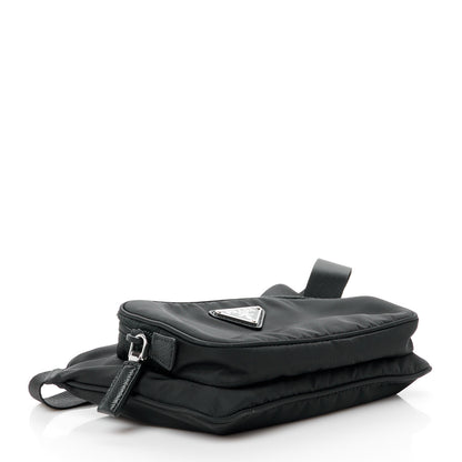 Prada Tessuto Nylon Saffiano Belt Bag Black 4 of 12