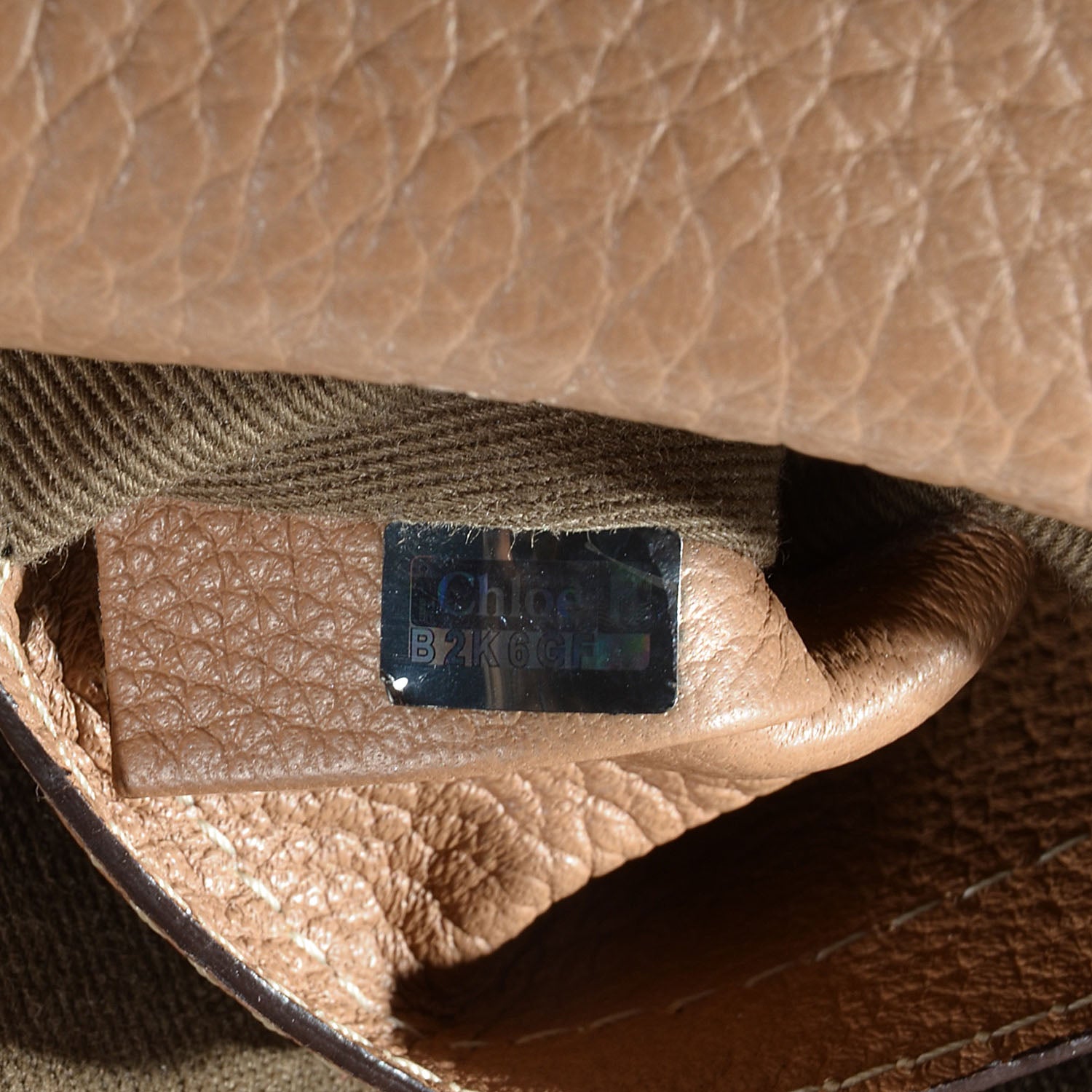 Chloe Calfskin Mini Marcie Round Crossbody Bag Nut 9 of 9