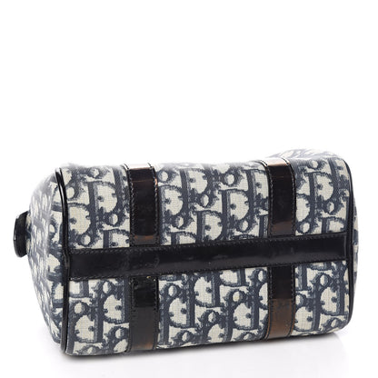 Christian Dior Monogram Boston Navy Blue 3 of 11
