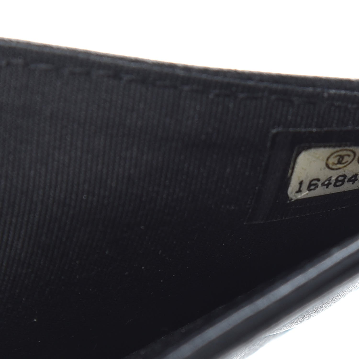 Chanel Lambskin Quilted Boy Large Zip Pocket Wallet Black 7 of 8