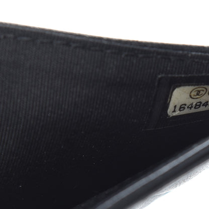 Chanel Lambskin Quilted Boy Large Zip Pocket Wallet Black 7 of 8