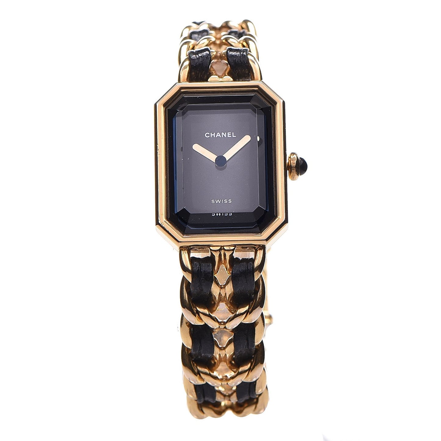 Stainless Steel Lambskin 20mm Chain Premiere Quartz Watch Gold L