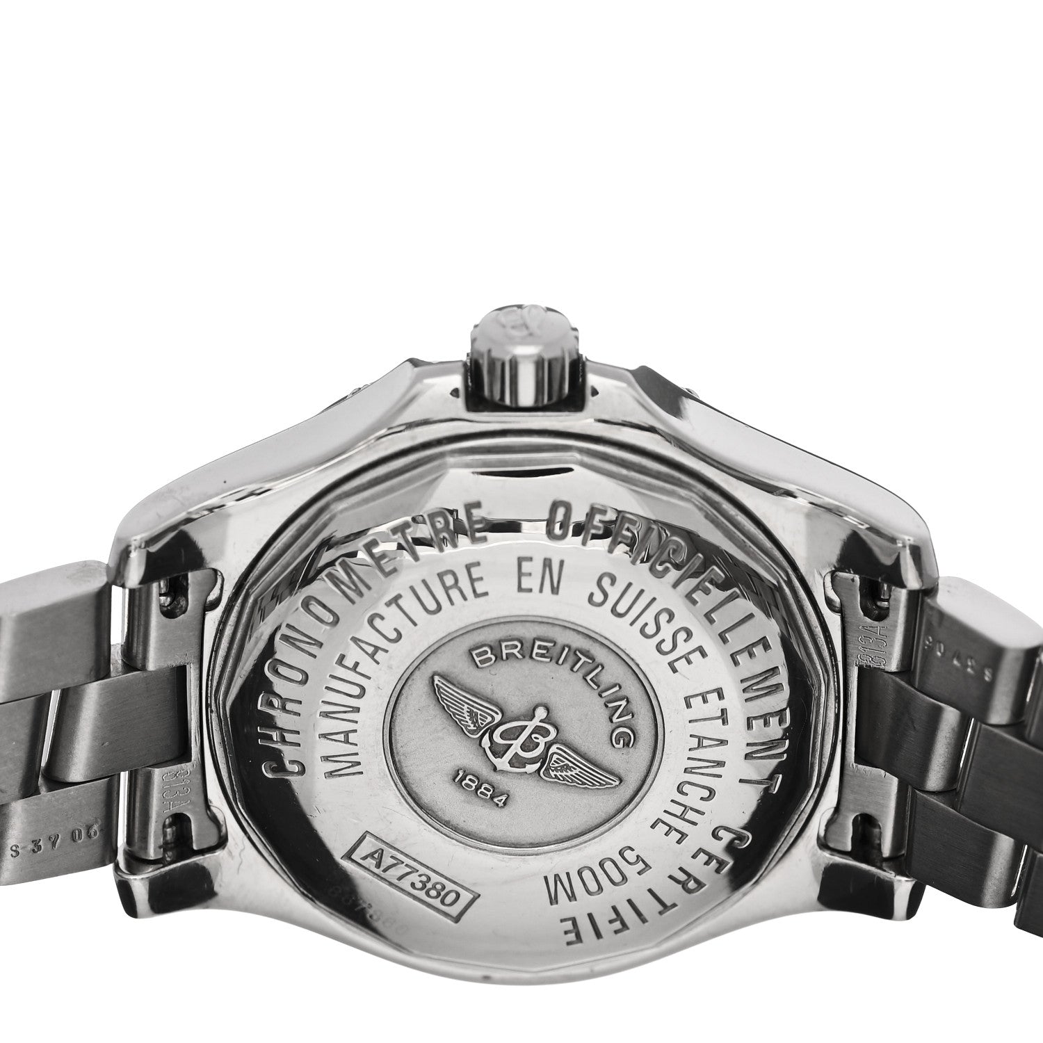 Breitling Stainless Steel Diamond 33mm Colt Oceane Quartz Watch A77380 4 of 4