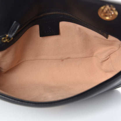 Gucci Calfskin Matelasse Small GG Marmont Shoulder Bag Black 7 of 11