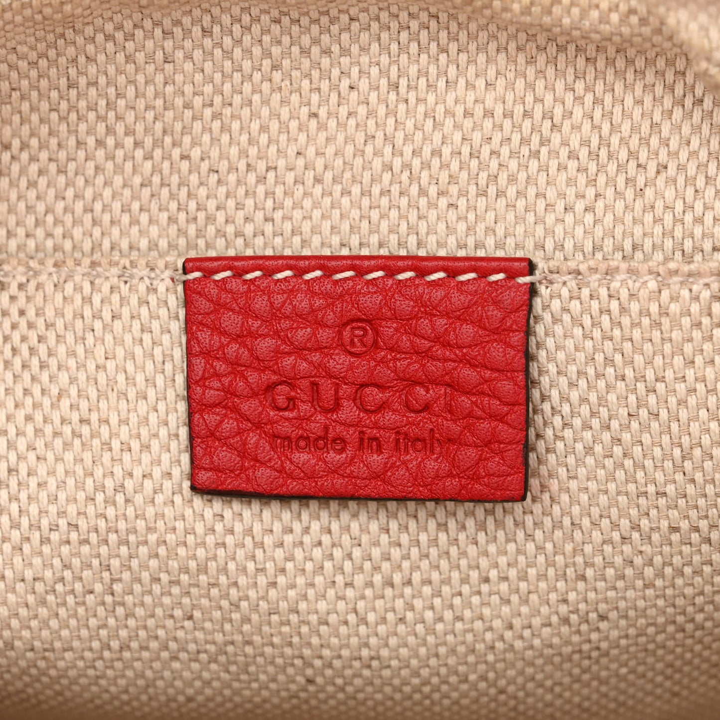 Pebbled Calfskin Small Soho Disco Bag Tabasco Red