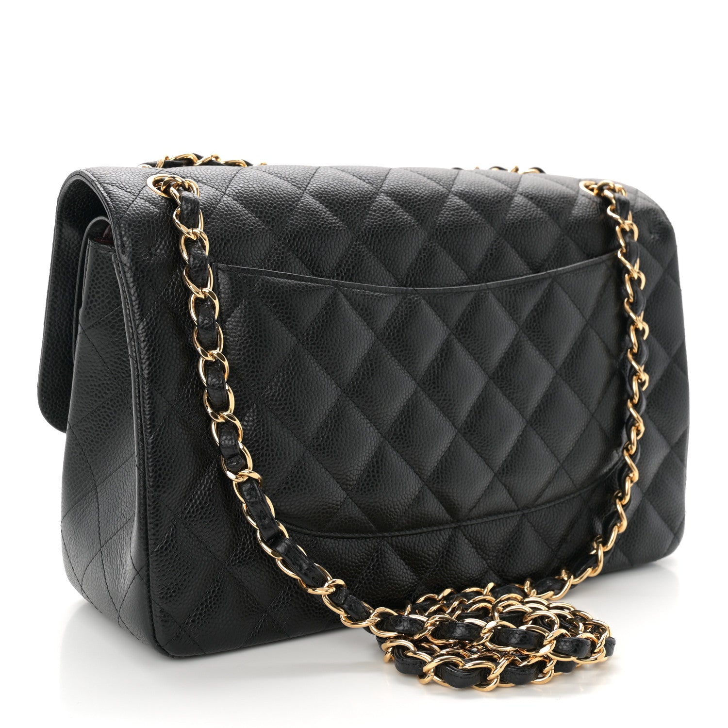 Chanel Caviar Quilted Jumbo Double Flap Black 3 of 10