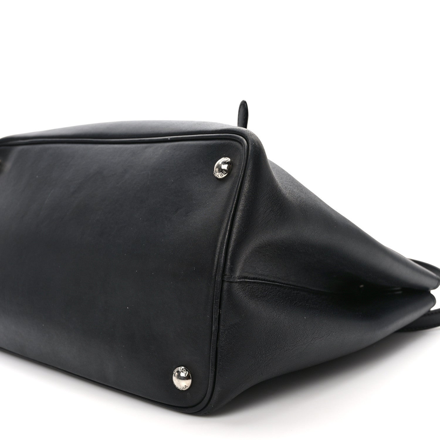 Prada Saffiano Cuir Convertible Top Handle Tote Black 8 of 9