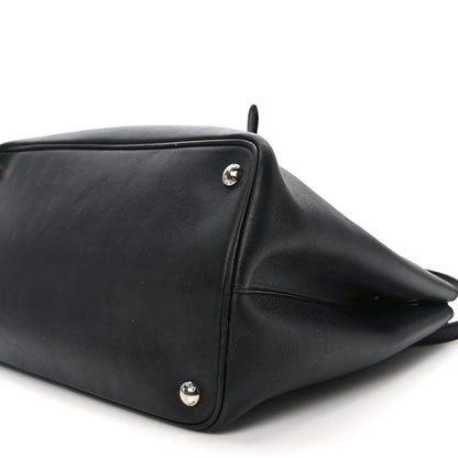 Prada Saffiano Cuir Convertible Top Handle Tote Black 8 of 9