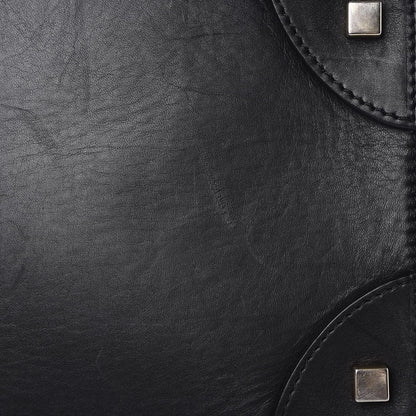 Celine Elephant Calfskin Mini Bi-Color Luggage Black White 12 of 17