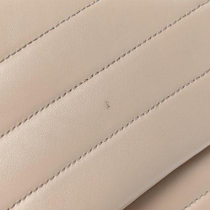 Saint Laurent Calfskin Y Quilted Monogram Medium Loulou Chain Satchel Nude Powder 13 of 14
