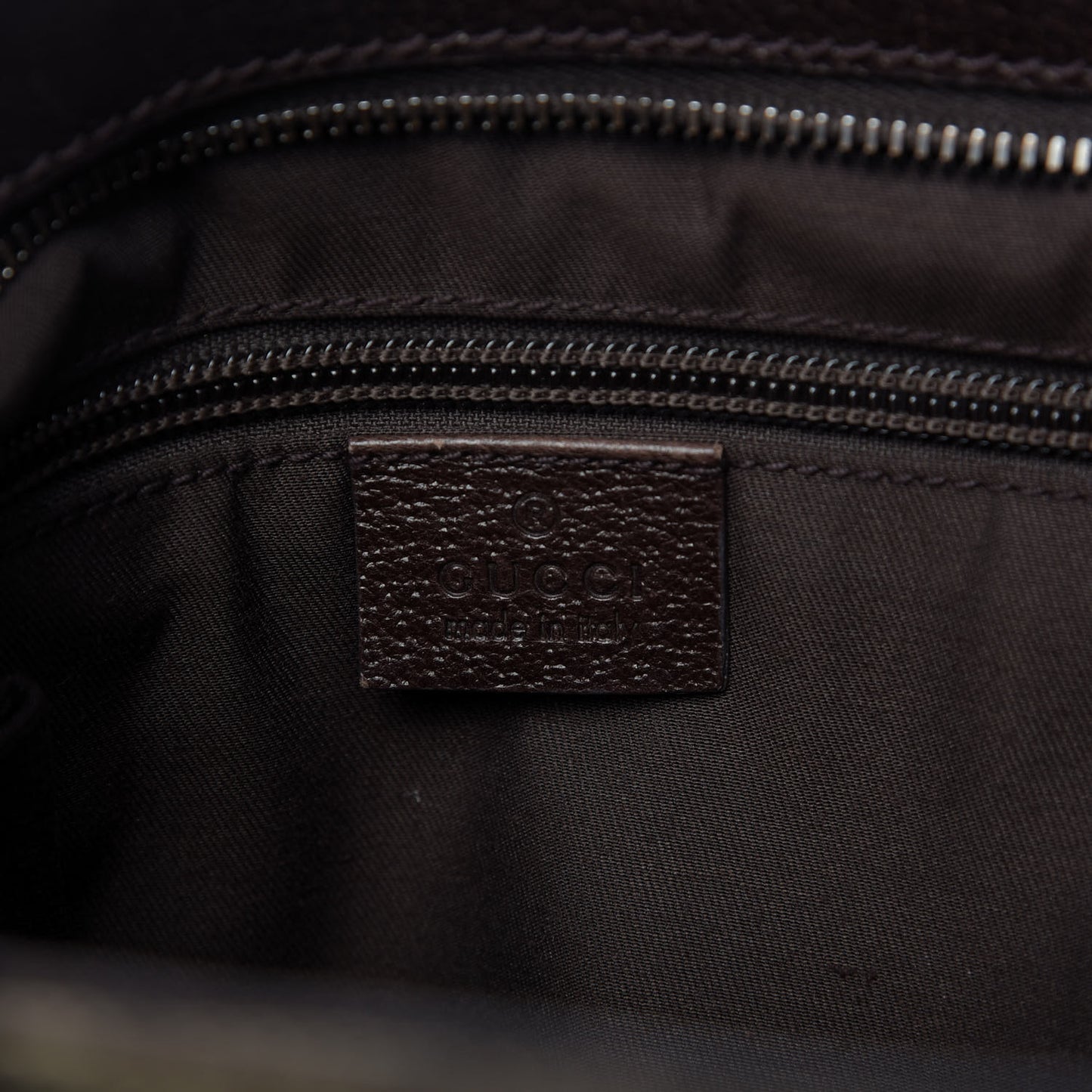 Monogram Web Medium Double Pocket Messenger Bag Dark Brown