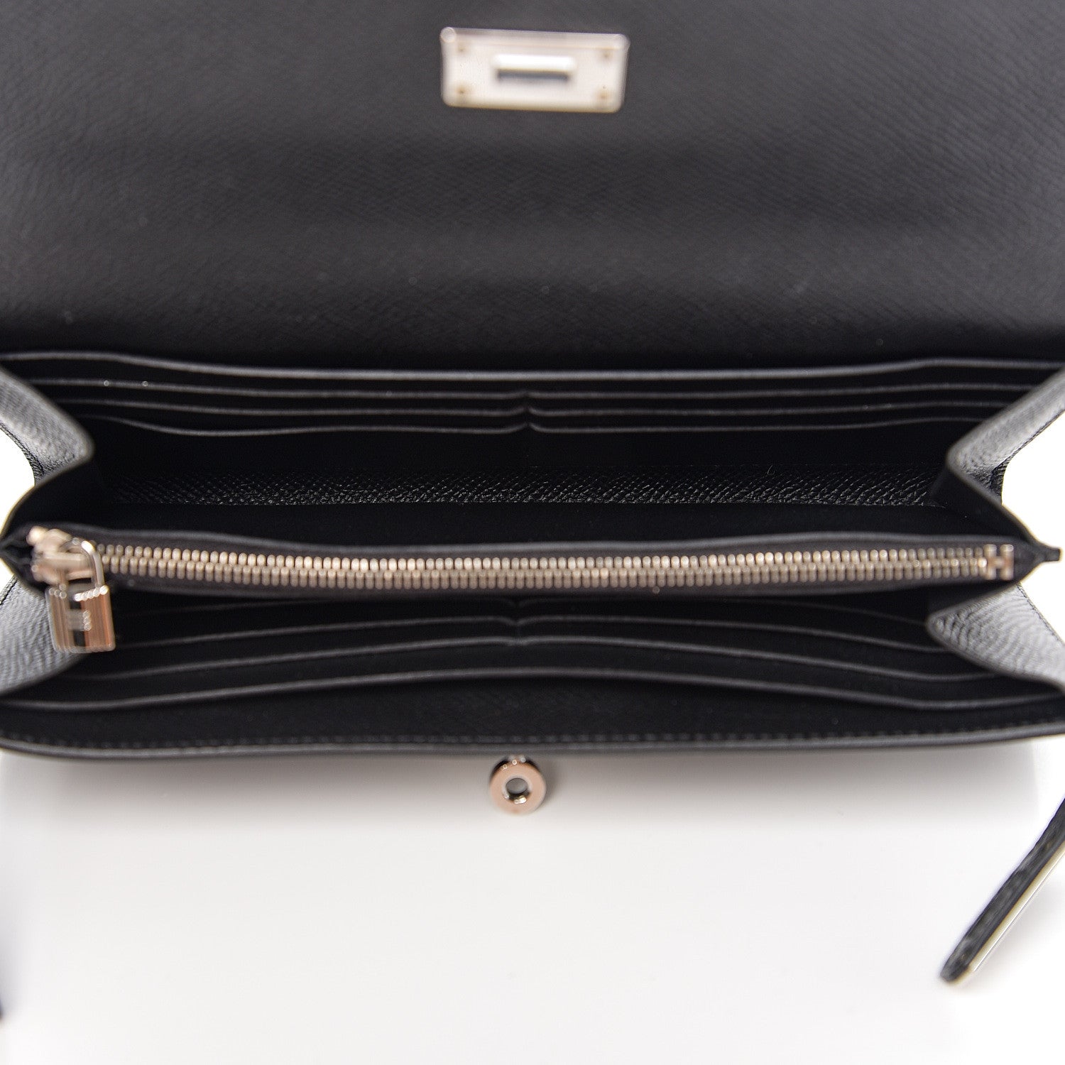 Hermes Epsom Kelly Longue Wallet Black 4 of 8