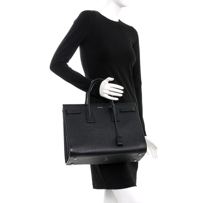 Saint Laurent Grained Calfskin Large Sac De Jour Nero Black 2 of 7