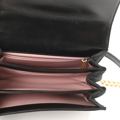 Chanel Iridescent Calfskin Quilted Mini Straight Lined Flap Black 6 of 12