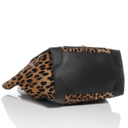 Celine Leopard Pony Hair Mini Envelope Luggage 4 of 11