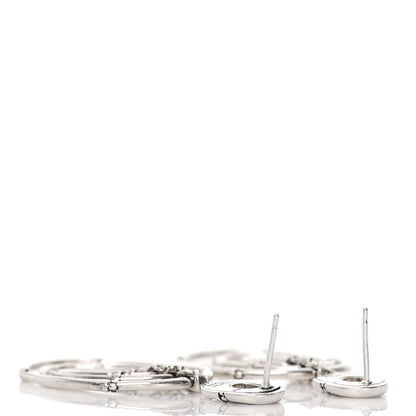 John Hardy Sterling Silver Bamboo Oval Drop Earrings 3 of 4
