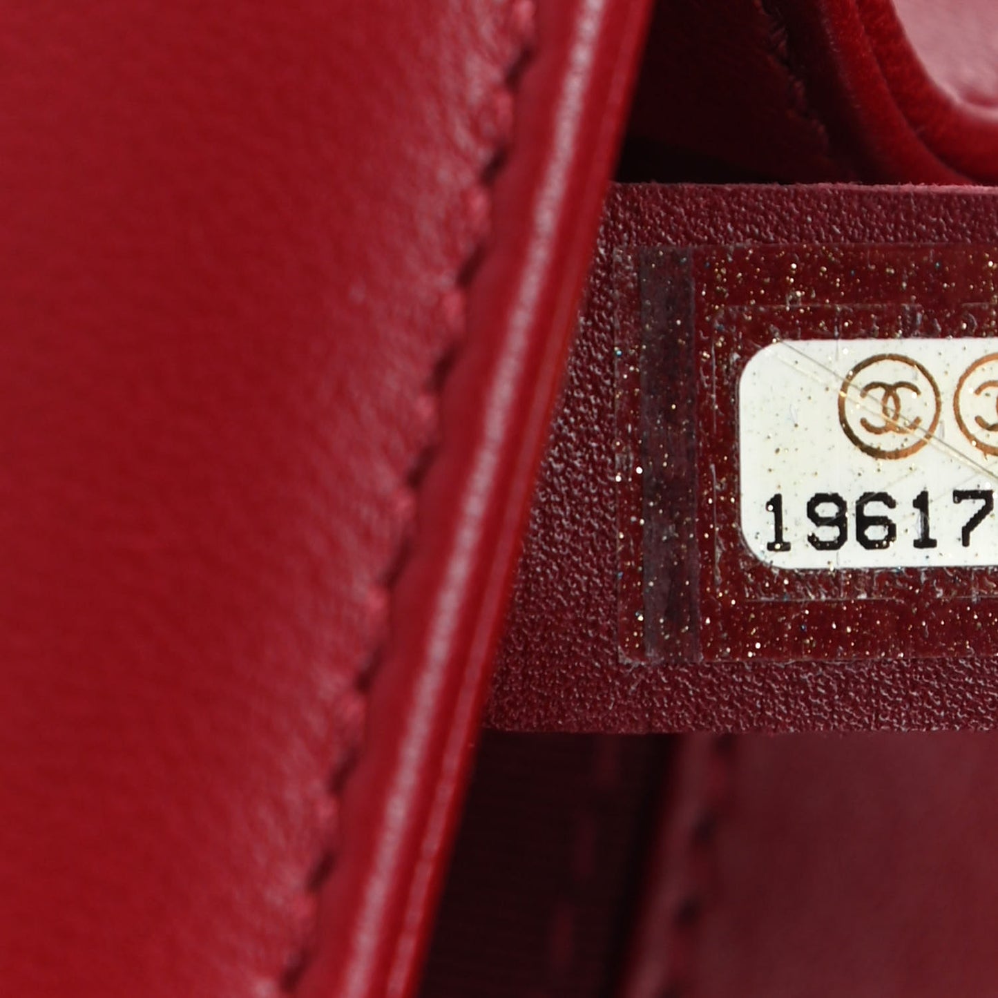 Lambskin Quilted Small Boy Flap Dark Red